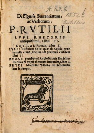 De figuris sententiarum ac verborum