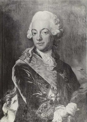 Gustav III. von Schweden als Kronprinz : Unbekannter Meister. Bildnis Gustav III., König von Schweden (18746-1792) als Kronprinz. Ölgemälde