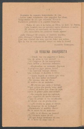 La verbena anarquista