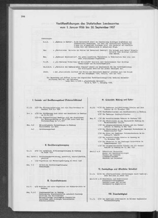 Veröffentlichungen des Statistischen Landesamtes