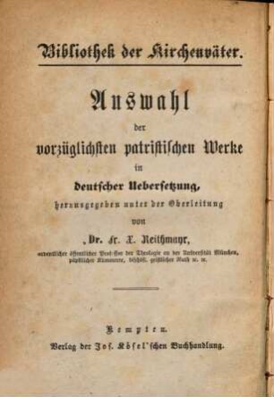 Des heiligen Cyrillus, Erzbischofs von Jerusalem und Kirchenvaters, Katechesen