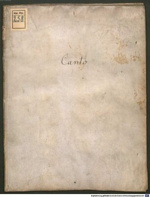 14 Madrigals - BSB Mus.ms. 258 : [without title]