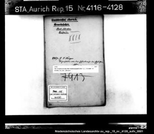 Die Dispensierung des Handlungsgehilfen G.J. Krieger in Norden von der Lehrzeit