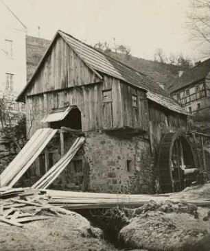 Brettschneidemühle im Loschwitzgrund : Dresden-Loschwitz. Hänsels Brettschneidemühle im Loschwitzgrund.
