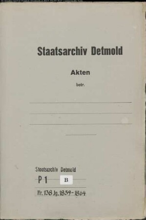 Kirchenbuchduplikate der katholischen Gemeinde Dringenberg, Kreis Warburg ( GHT 1859-1864) (Gemeinde: Katholische Gemeinde Dringenberg)
