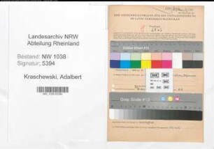 Entnazifizierung Adalbert Kraschewski , geb. 31.03.1915 (Justizbeamter)
