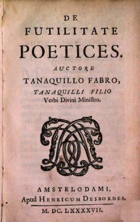 De futilitate poetices