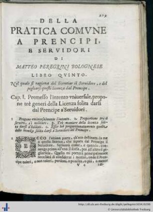 Il Quinto Libro.