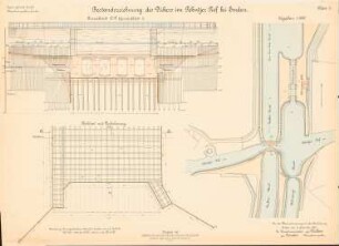 Dortmund-Ems-Kanal. Düker am Fehntjer Tief, Emden: Lageplan 1:1000, Schnitte 1:100