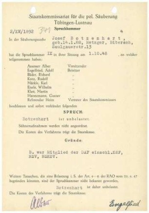 Botzenhardt, Josef
