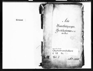 Unterstützungen und Gratifikationen, Band 3