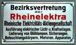 Bezirksvertretung der Rheinelektra