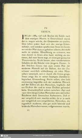 IV. Ibsen