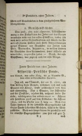 Zwote Periode von 1800 Jahren: Assyrisch-Persische Periode, von Nimrod, dem ersten König, bis zu Alexander M. dem ersten weltherrschenden Europäer