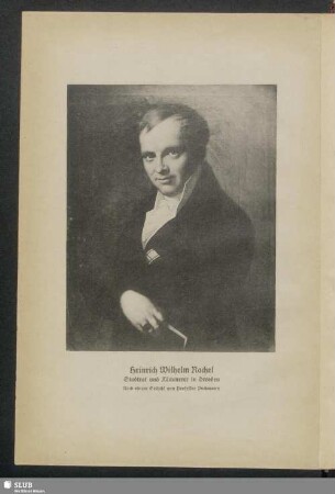Heinrich Wilhelm Rachel, Stadtrat und Kämmerer in Dresden