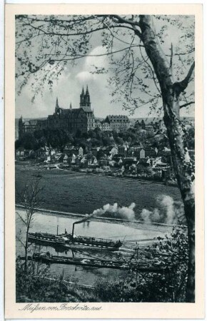 Meißen. von Proschwitz aus gesehen