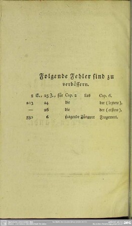 Folgende Fehler sind zu verbässern