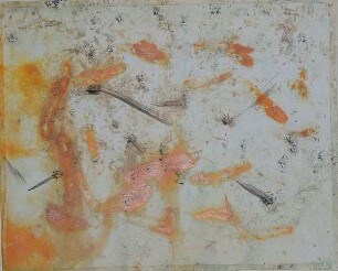 Insekten auf kopierter Roststruktur