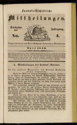 Siebzehnter Jahrgang. No. 4.