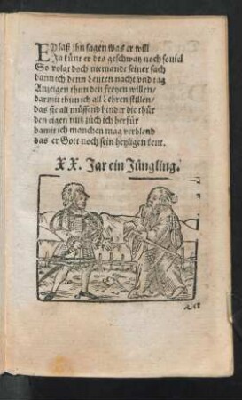 XX. Jar ein Jüngling.