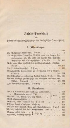 703-704 Inhaltsverzeichnis
