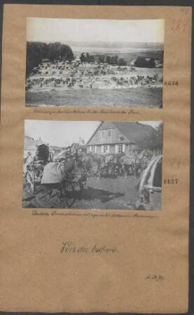 Deutsche Proviantkolonne mit requirierten polnischen Bauernwagen