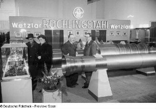 Messestand Röchlingstahl Wetzlar auf der Leipziger Frühjahrsmesse