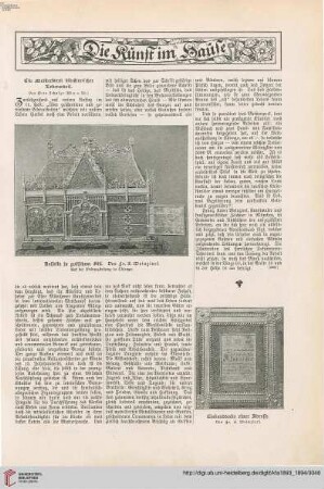 Die Kunst im Hause: ein Meisterwerk künstlerischer Lederarbeit