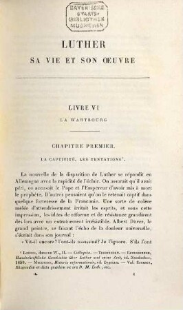 Luther : Sa vie et son oeuvre, 2. (1521 - 1530)