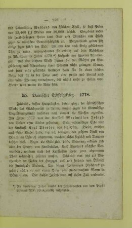 55. Baierscher Erbfolgekrieg. 1778