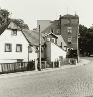 Dresden-Loschwitz, Wohnhäuser Grundstraße 11-17, Ansicht von Osten