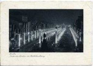 "Unter den Linden" bei Nacht