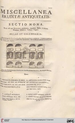 Sectio nona