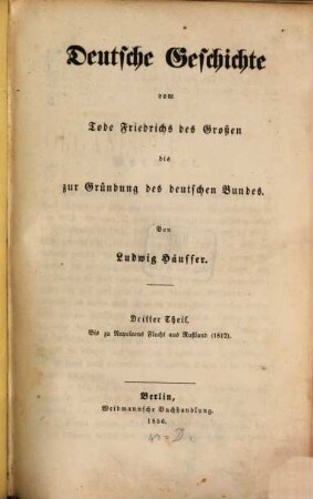 Deutsche Geschichte vom Tode Friedrichs des Großen bis zur Gründung des deutschen Bundes, 3. Bis zu Napoleons Flucht aus Rußland