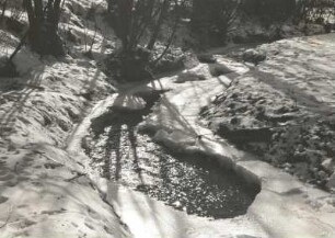 Wesenitz bei Putzkau mit durchbrochener Eisdecke