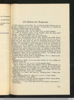 Die Fahnen des Regiments