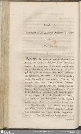 Chap. IV. Explication of the External Characters of Fossils
