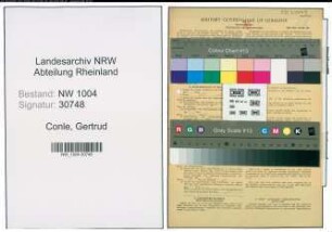 Entnazifizierung Gertrud Conle , geb. 22.01.1908 (Postbotin)