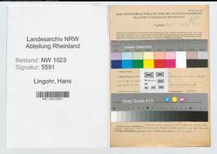 Entnazifizierung Hans Lingohr , geb. 24.02.1903 (Angest.)