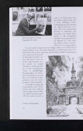 Bernhard Saphir in seinem Poppenbütteler Atelier