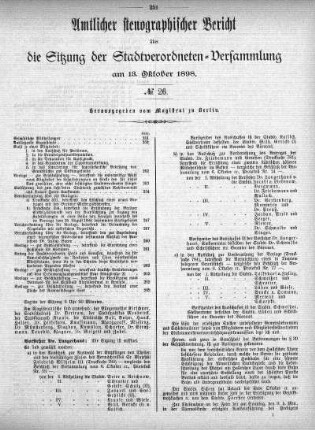No 26, 13. Oktober 1898