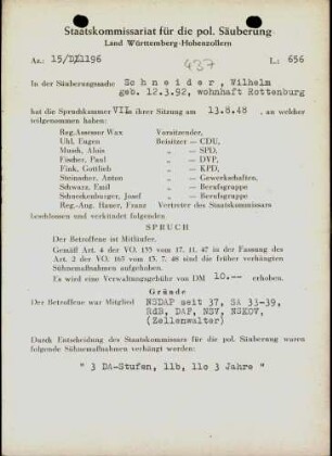 Schneider, Wilhelm