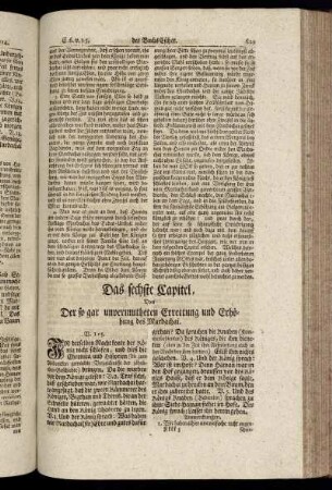 Das sechste Capitel