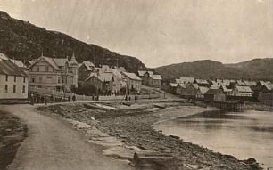 Hammerfest/Norwegen. Uferstraße