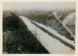 Foto des Nordausgangs des "Canals de Saint-Quentin" bei Le Tronquoy nördlich von Saint-Quentin