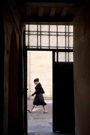 Frankreich. Bourgogne. Cote d Or. Dijon. Blick aus Hauseingang
