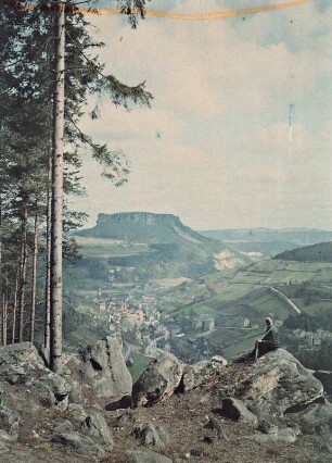 Blick über Königstein zum Lilienstein