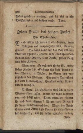 Zehnte Frucht des heiligen Geistes. - Zwölfte Frucht des heiligen Geistes.