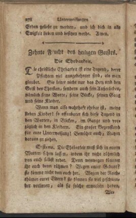 Zehnte Frucht des heiligen Geistes. - Zwölfte Frucht des heiligen Geistes.