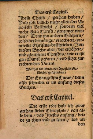 Der Apostel Geschichte. Kurtze auslegung : Fur die jungen Christen, inn Frage verfasset